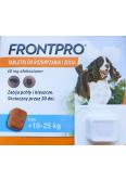 1 tabletka FrontPro L10-25kg 68mg na pchły i kleszcze dla psa 1SZT.!